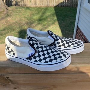 Vans Asher Slip On Black and White Size Kids 2.5
